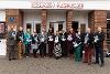 Photograph of people standing outside Norwich Playhouse, at Local Growth Plan launch