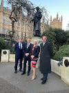Cllr Fabian Eagle FLAA, Cabinet Member for Economic Growth at Norfolk County Council, Nick Steven-Jones of the Norfolk Business Board and CEO of Jarrold, Cllr Kay Mason Billig - Leader of Norfolk County Council, and Cllr Andrew Jamieson, Deputy Leader