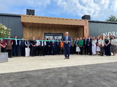 RNAA Deputy President Poul Hovesen opening the Norfolk Food Hall.