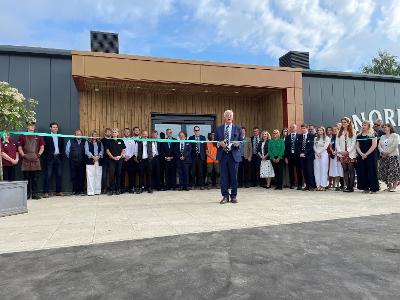 RNAA Deputy President Poul Hovesen opening the Norfolk Food Hall.