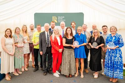 Winners of the Norfolk Rural Business Awards with their trophies